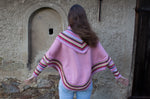 Laden Sie das Bild in den Galerie-Viewer, Luxus Alpaka Wollponcho Rosa
