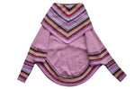 Laden Sie das Bild in den Galerie-Viewer, Luxus Alpaka Wollponcho Rosa
