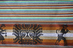Laden Sie das Bild in den Galerie-Viewer, Pastorita Stoff Ethno bunt gestreift aus Peru, webstoff Meterware zum Nähen, DIY Fabric, 50 cm, Braun Grün
