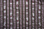 Laden Sie das Bild in den Galerie-Viewer, Huaco Stoff Ethno bunt gestreift aus Peru, webstoff Meterware zum Nähen, DIY Fabric, 50 cm, Schwarz
