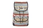 Laden Sie das Bild in den Galerie-Viewer, Ethno Rucksack Backpack aus Stoff und Leder Peru Hippie Boho Aguayo Inka
