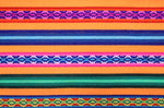 Laden Sie das Bild in den Galerie-Viewer, Jaujino Stoff Ethno bunt gestreift aus Peru, webstoff Meterware zum Nähen, DIY Fabric, 50 cm, Melone
