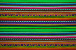 Laden Sie das Bild in den Galerie-Viewer, Kilya Stoff Ethno bunt gestreift aus Peru, webstoff Meterware zum Nähen, DIY Fabric, 50 cm, Grün
