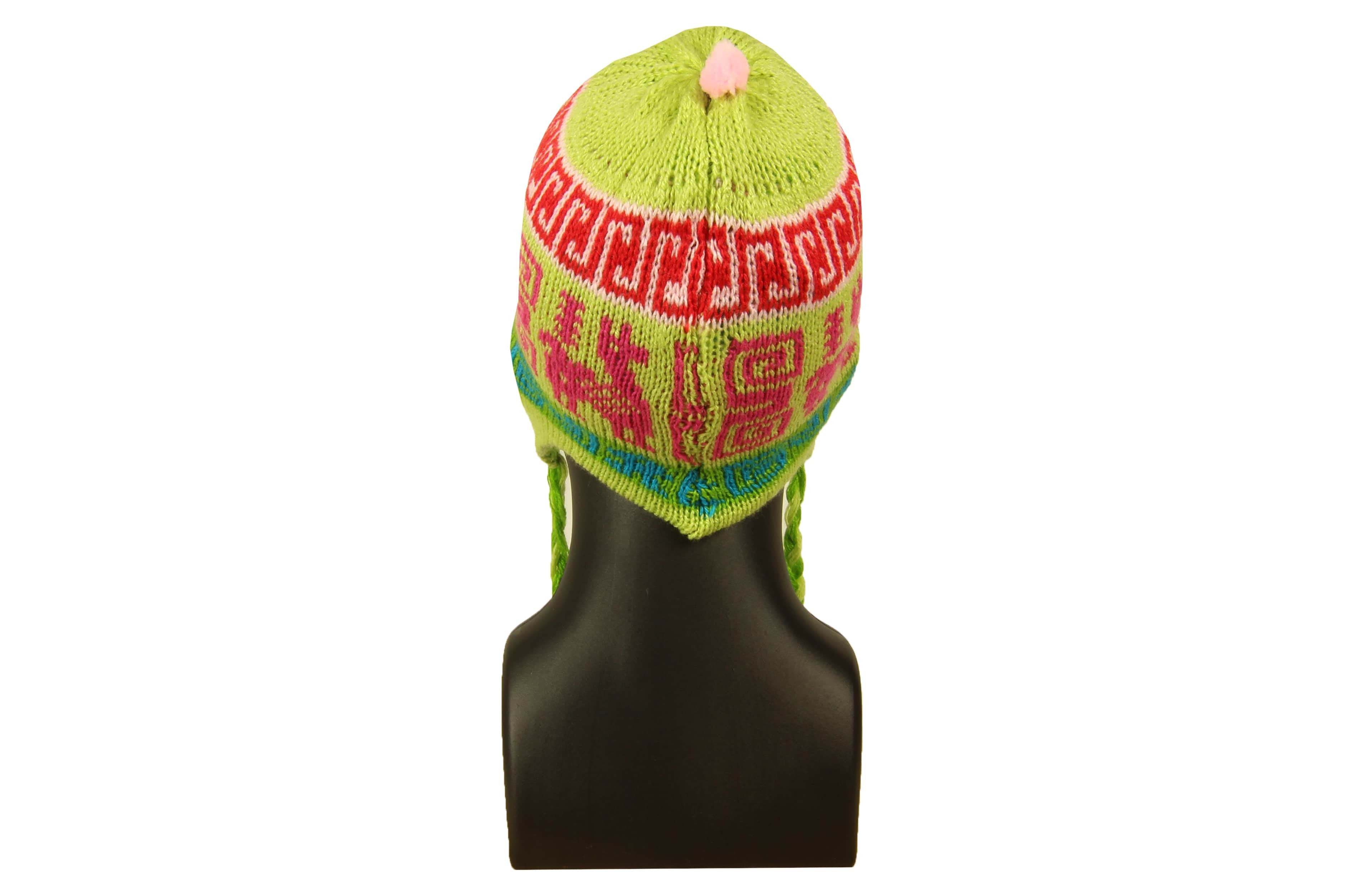 Kinder Wendemütze Aus Peru, Grün