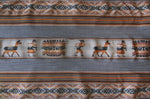 Laden Sie das Bild in den Galerie-Viewer, Pastorita Stoff Ethno bunt gestreift aus Peru, webstoff Meterware zum Nähen, DIY Fabric, 50 cm, Grau
